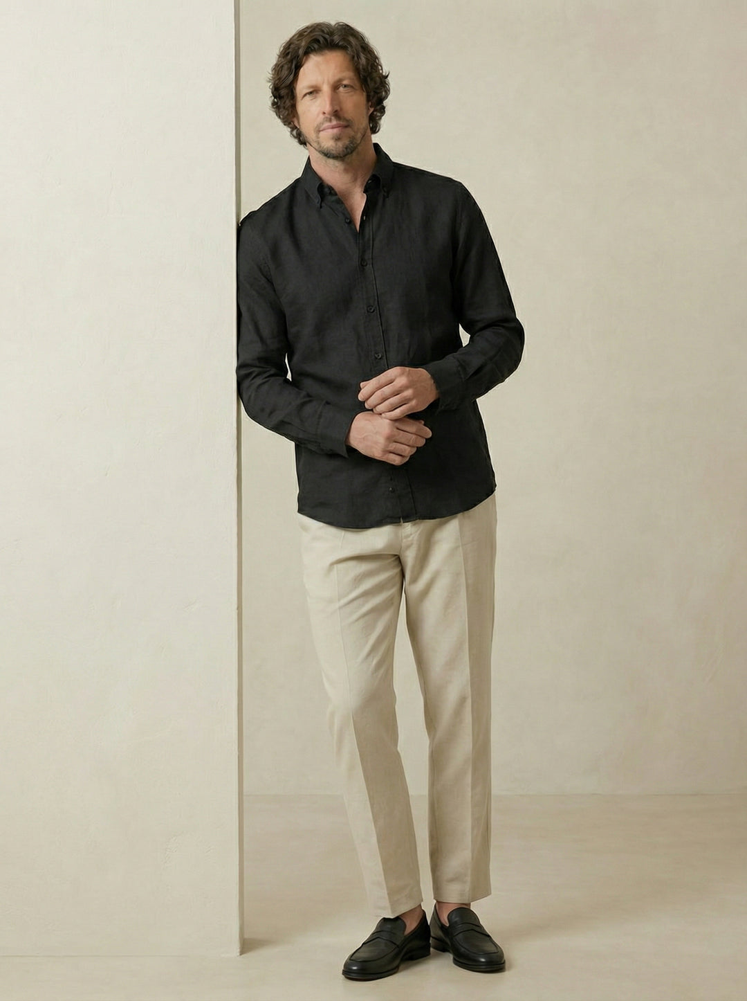 Sorello Linen Shirt – Classic Black