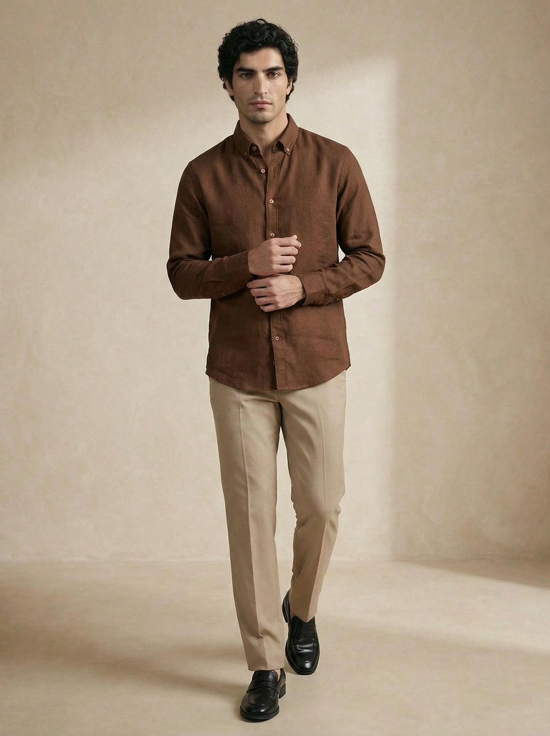 Sorello Linen Shirt – Cocoa Brown