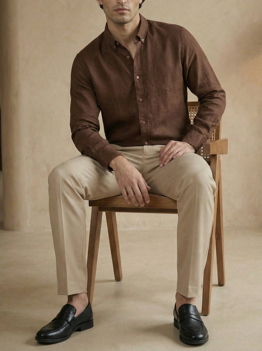 Sorello Linen Shirt – Cocoa Brown