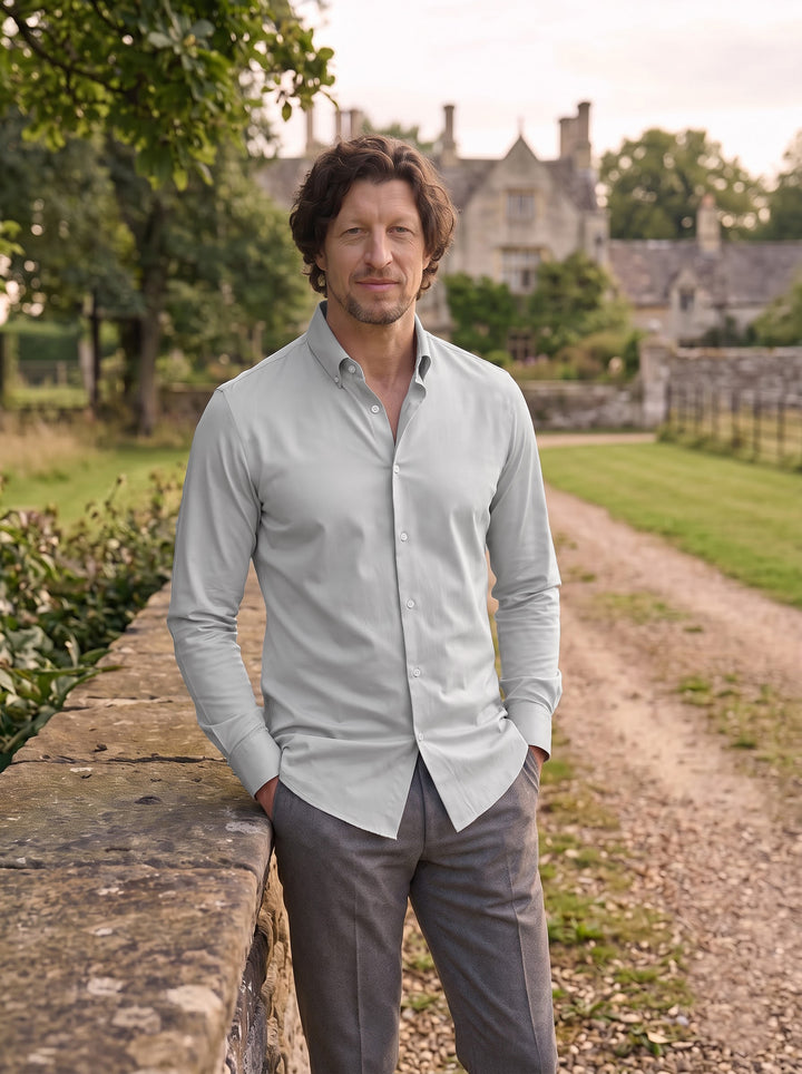 Averon Premium Shirt – Pearl Grey