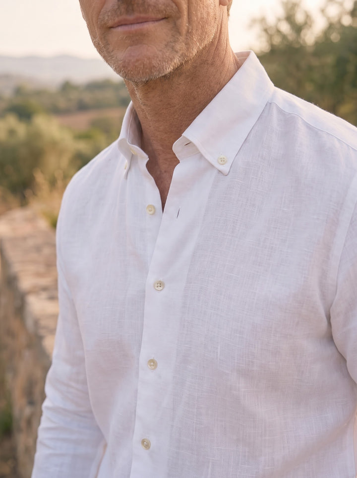 The Savoy Linen Shirt – Bianco