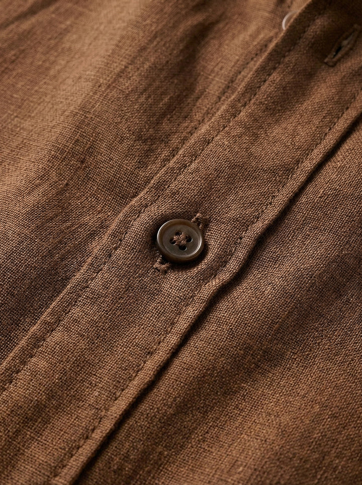 Sorello Linen Shirt – Cocoa Brown
