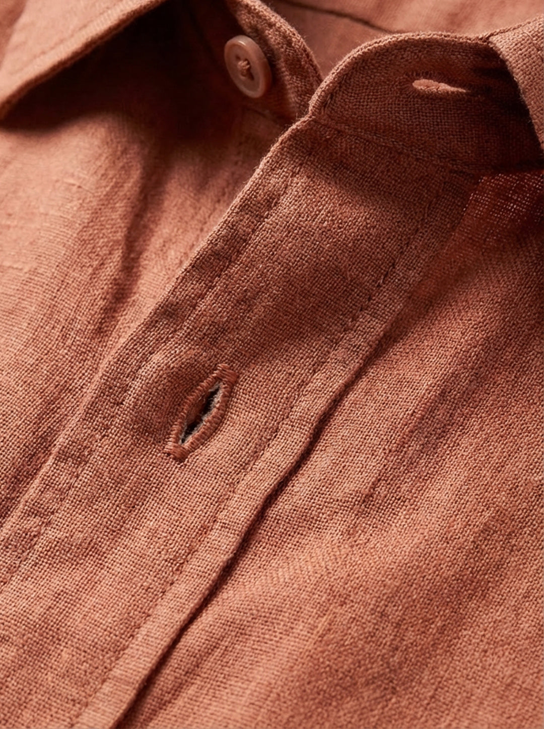 Sorello Linen Shirt – Terracotta