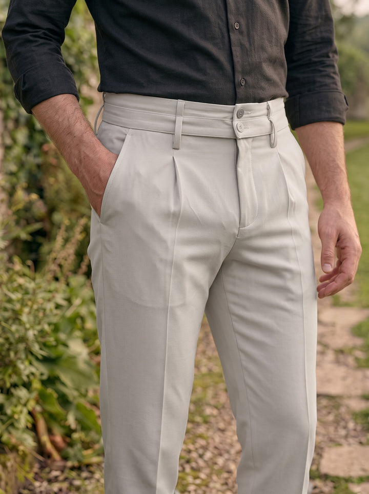 The Arden Premium Tailored Trouser – Ivory