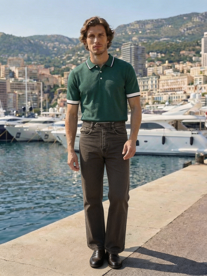 Velano Straight Fit Denim – Coffee Brown