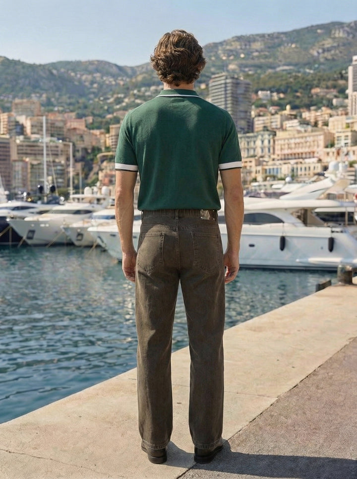 Velano Straight Fit Denim – Coffee Brown