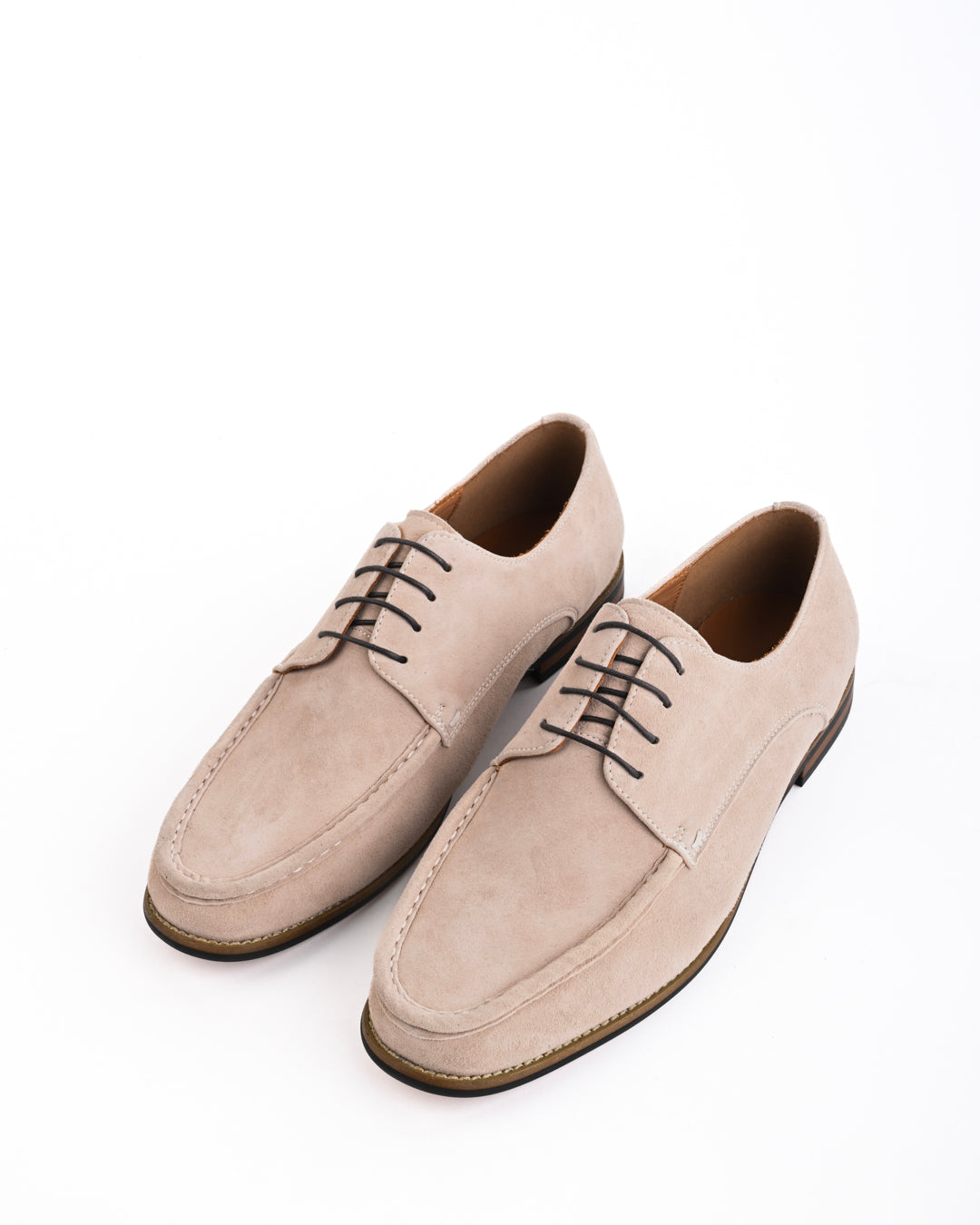 Cordwain Siena Suede Derbies – Ivory Sand