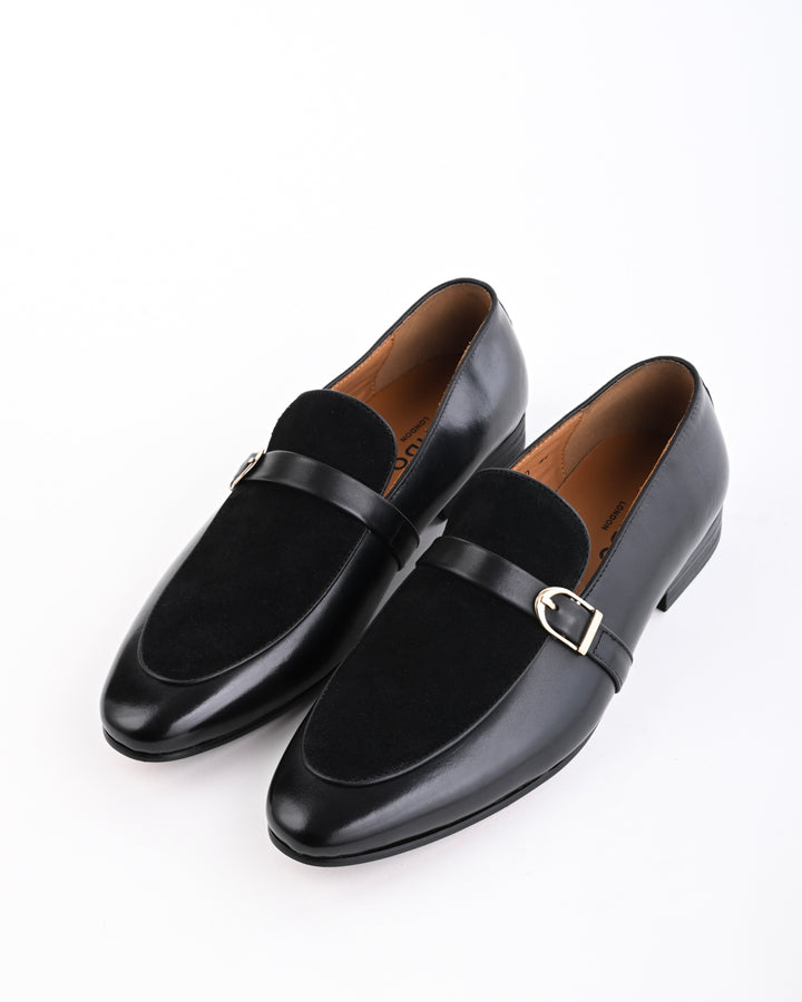 Cordwain Montevero Suede Loafers – Eclipse Noir