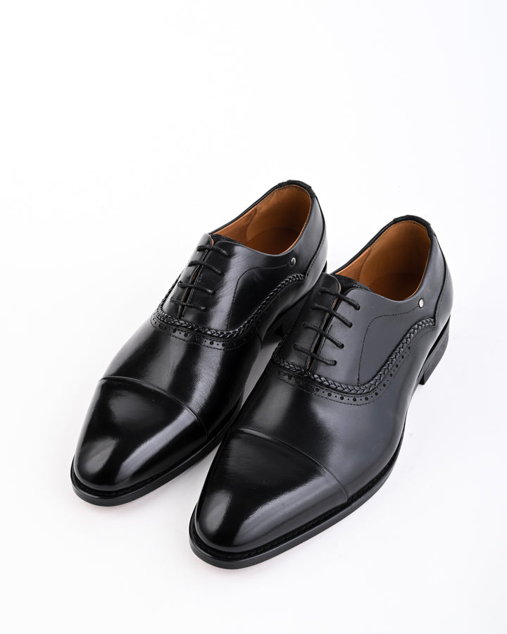 Cordwain Astoria Captoe Oxfords – Imperial Black