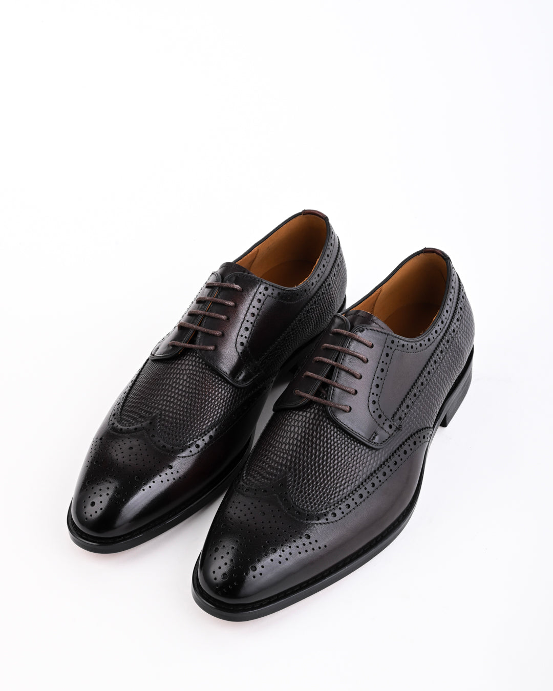 Cordwain Verona Brogue Oxfords – Obsidian Noir