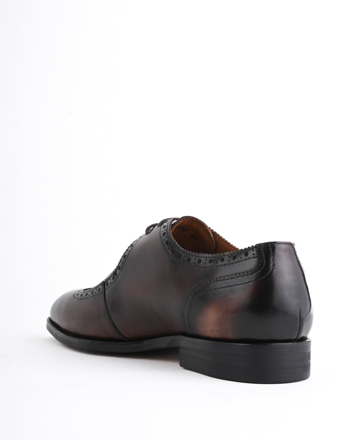 Cordwain Firenze Wingtip Derbies – Midnight Bordeaux