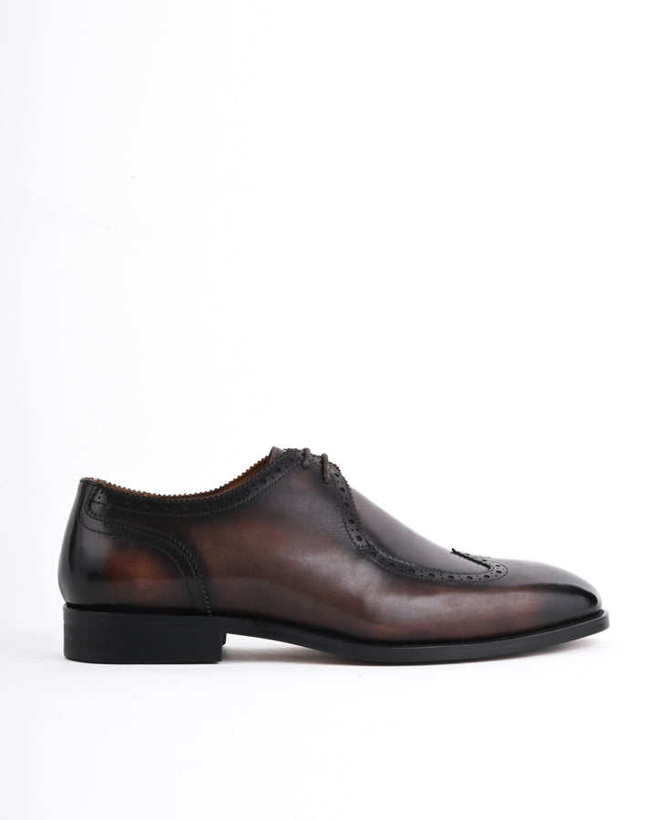 Cordwain Firenze Wingtip Derbies – Midnight Bordeaux