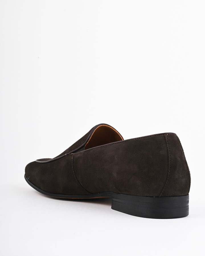 Cordwain Riviera Suede Loafers – Espresso Moss