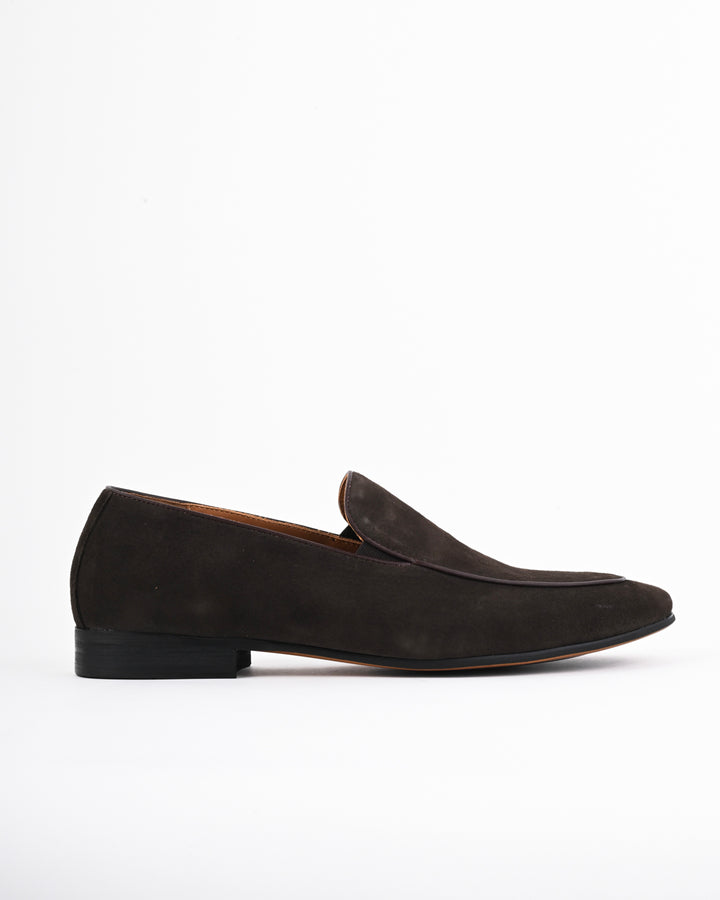 Cordwain Riviera Suede Loafers – Espresso Moss