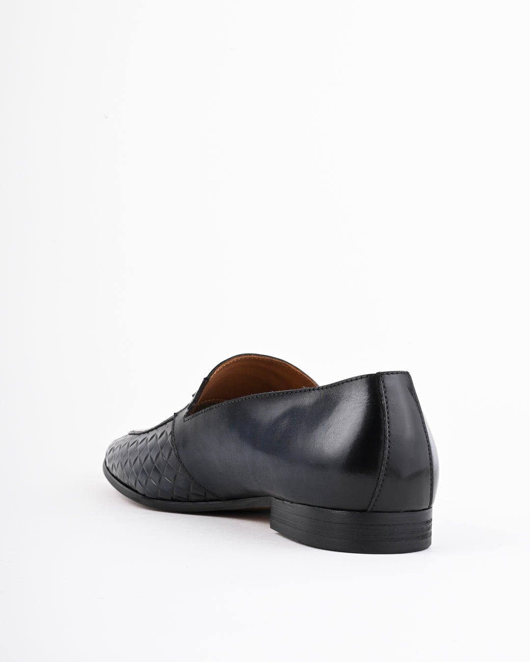 Cordwain Varese Woven Loafers – Obsidian Chestnut