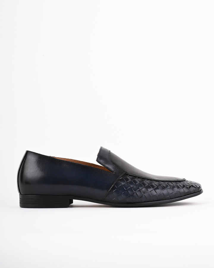 Cordwain Varese Woven Loafers – Obsidian Chestnut