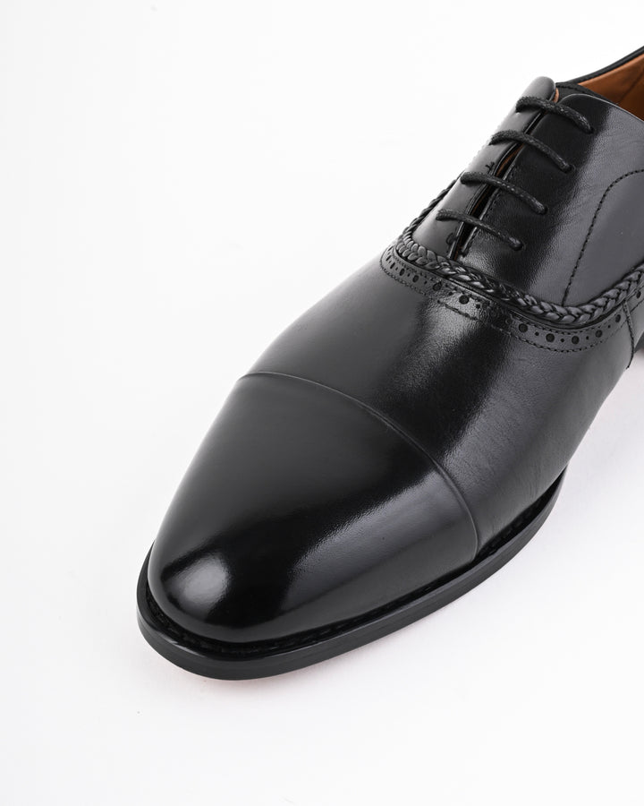 Cordwain Astoria Captoe Oxfords – Imperial Black