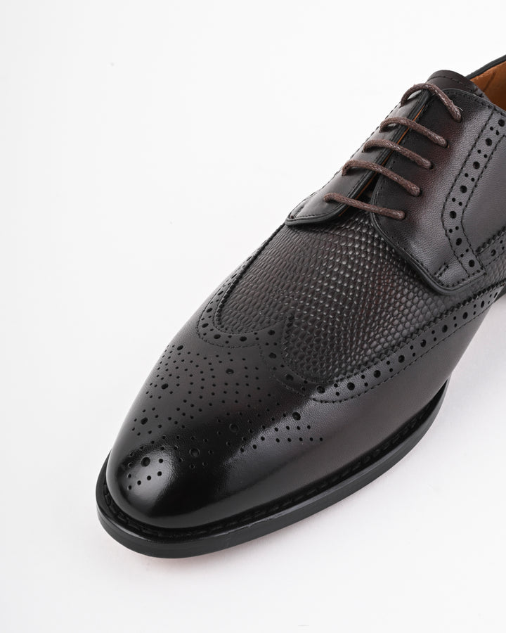 Cordwain Verona Brogue Oxfords – Obsidian Noir