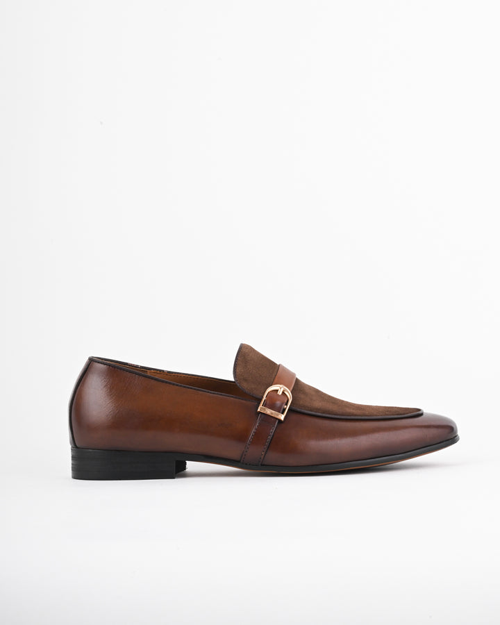 Cordwain Montevero Suede Loafers – Walnut Reserve