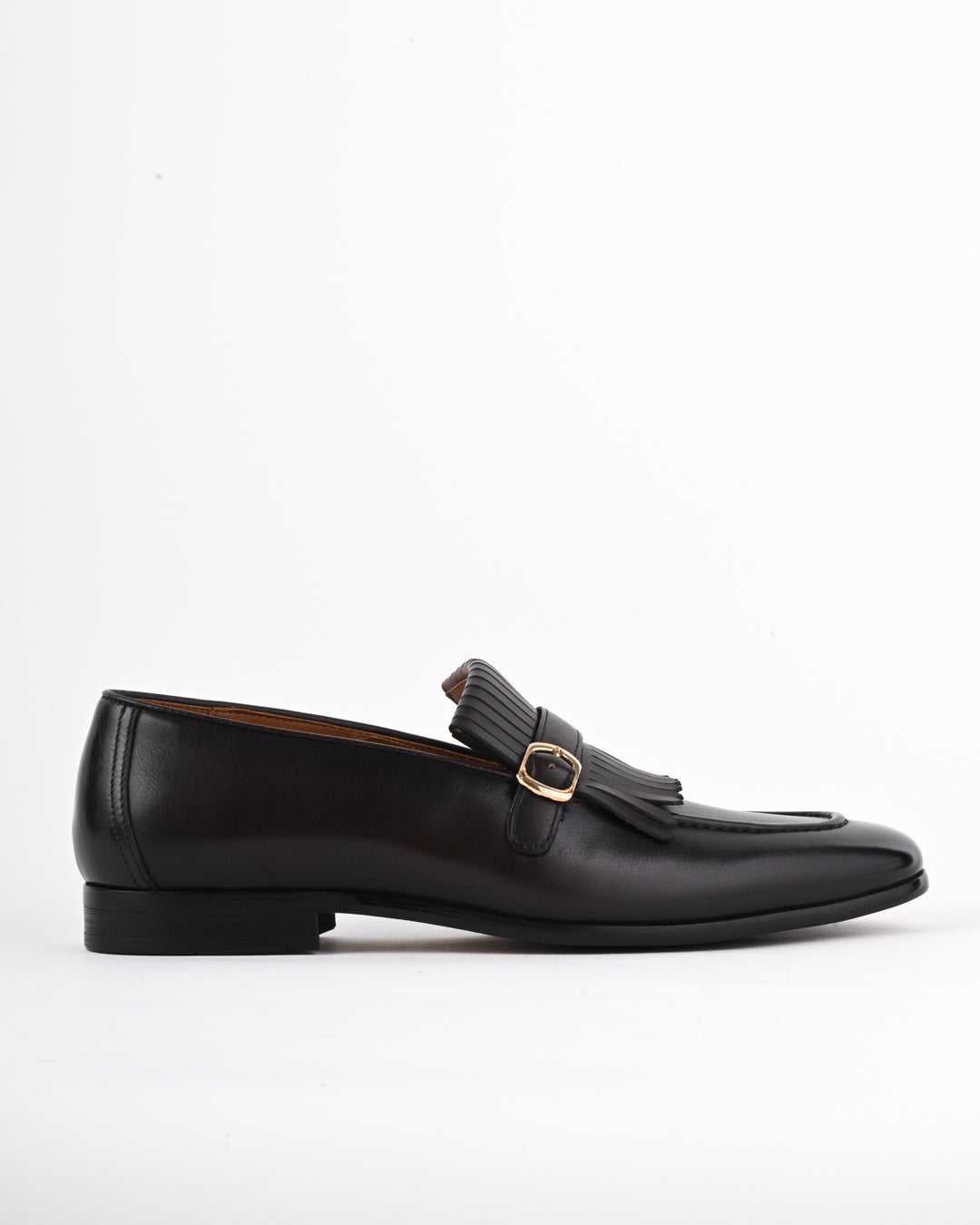 Cordwain Monaco Fringe Monk Loafers – Espresso Noir