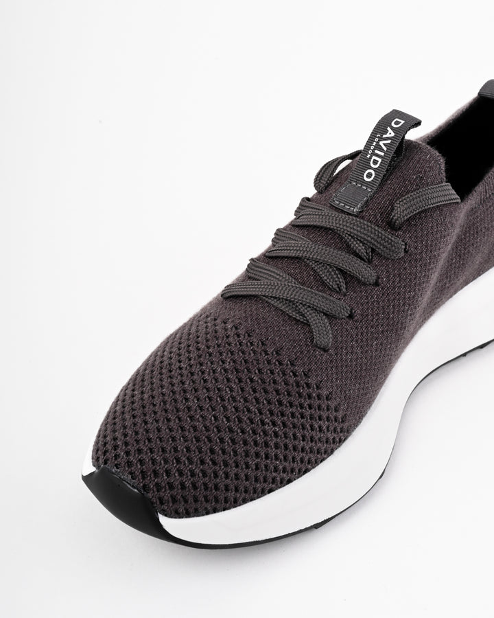 Aervon Knit Sneakers – Graphite Shadow