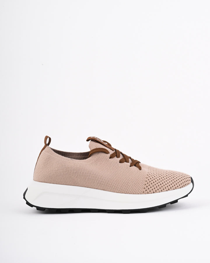 Aervon Knit Sneakers – Sandstone Beige