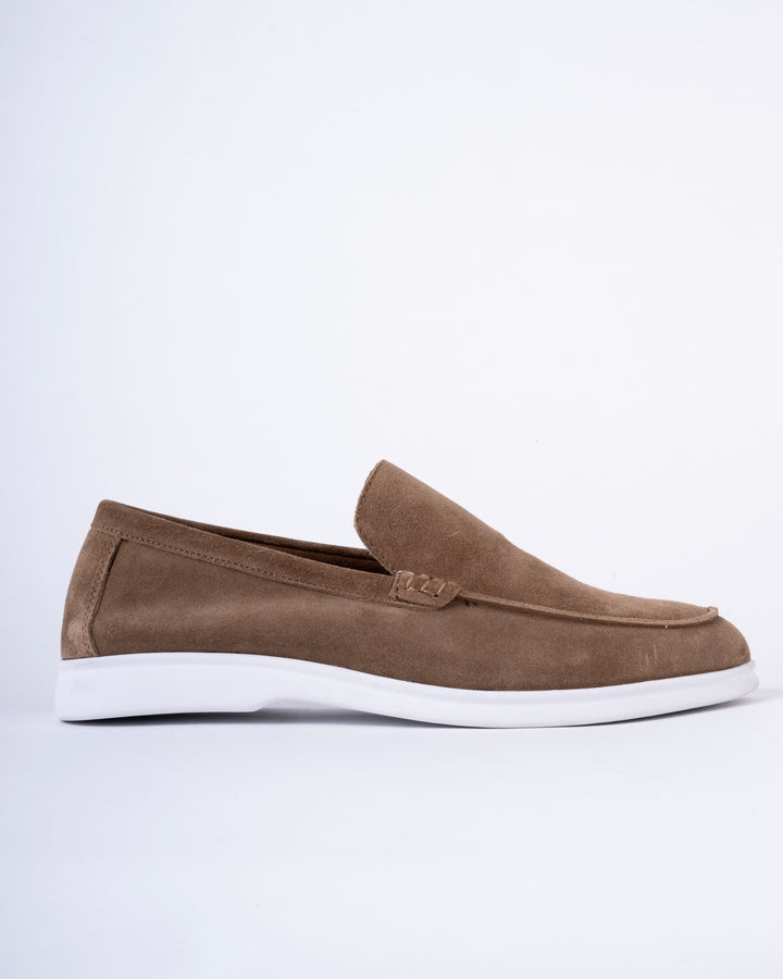 Cordwain Bellagio Suede Loafers – Cappuccino Sand