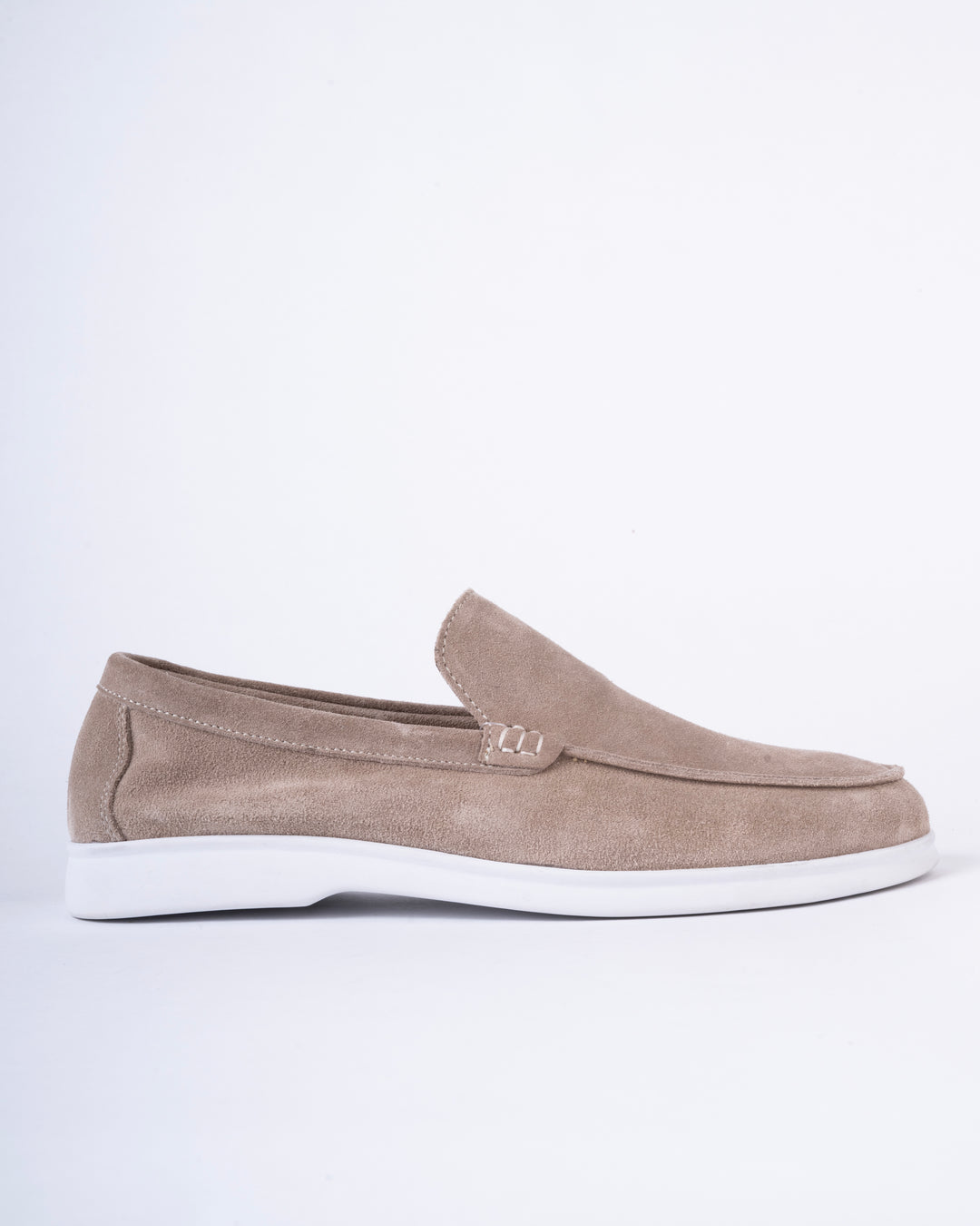 Bellagio Suede Loafers – Desert Taupe