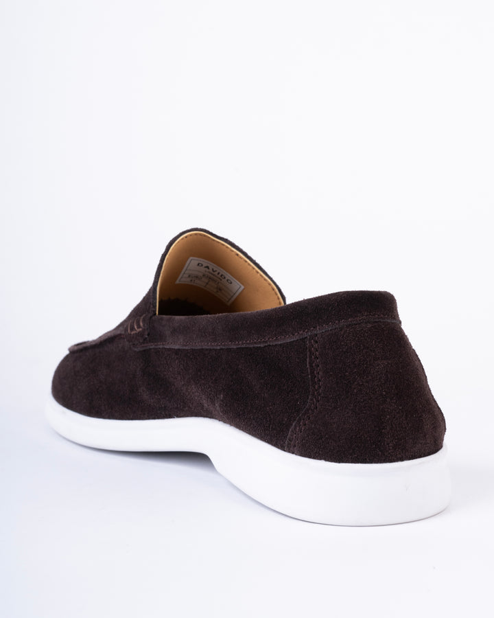 Cordwain Bellagio Suede Loafers – Espresso Noir