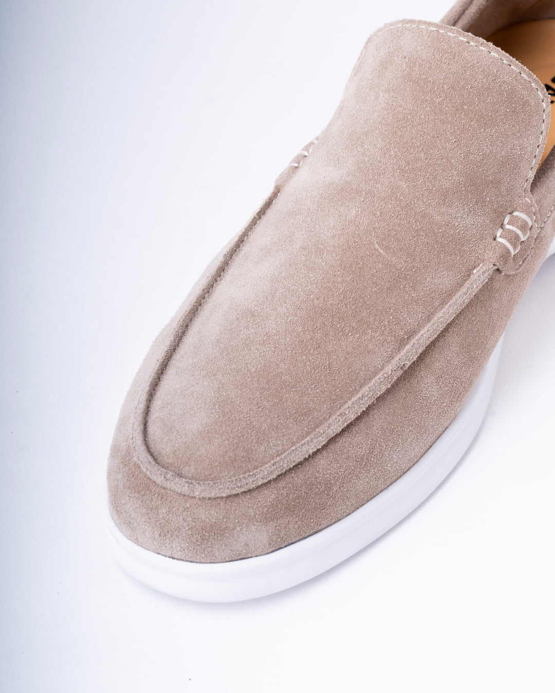 Bellagio Suede Loafers – Desert Taupe