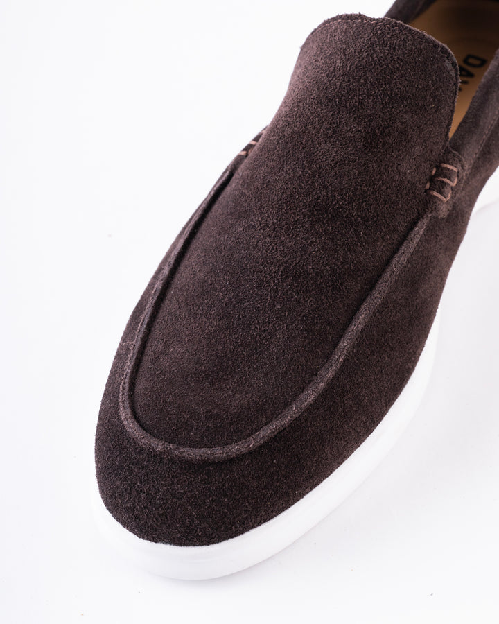 Cordwain Bellagio Suede Loafers – Espresso Noir