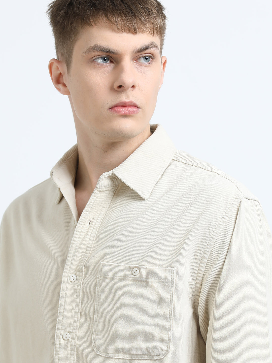 Textured Cotton Casual Shirt