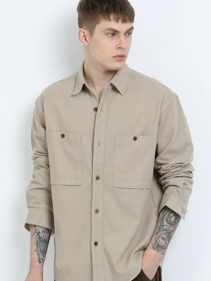 Herringbone Utility Shirt