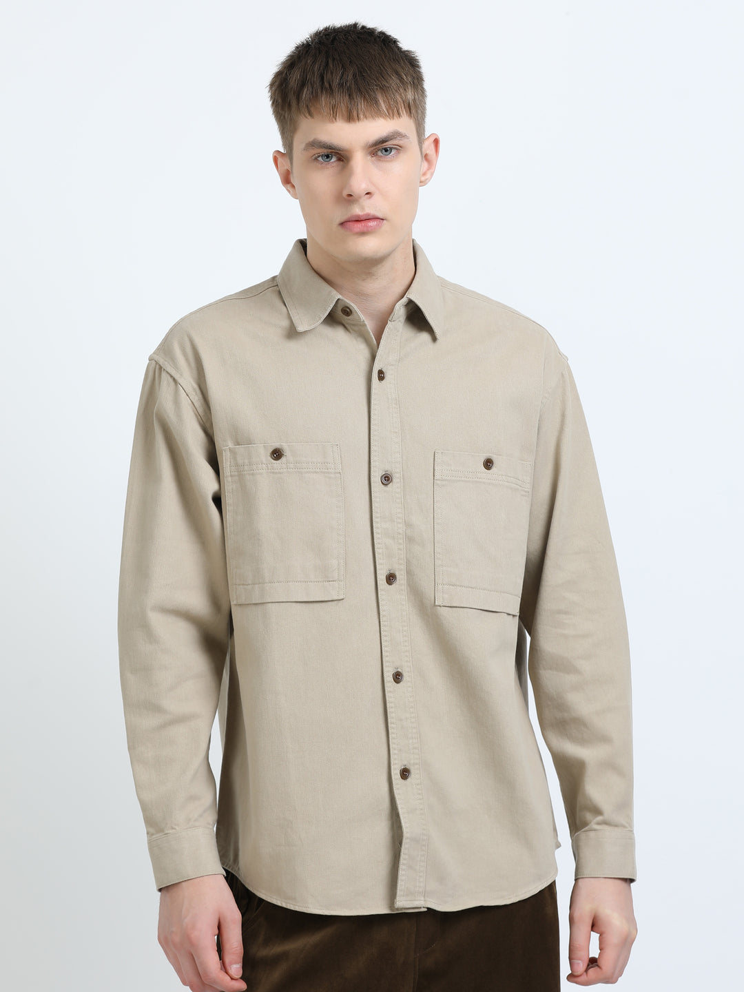Herringbone Utility Shirt