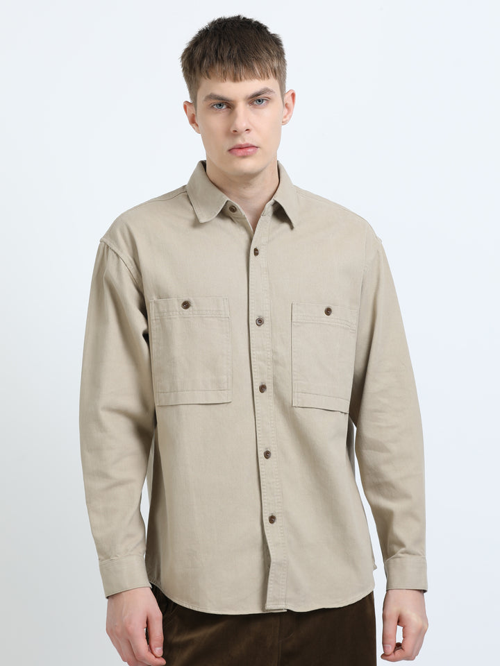 Herringbone Utility Shirt
