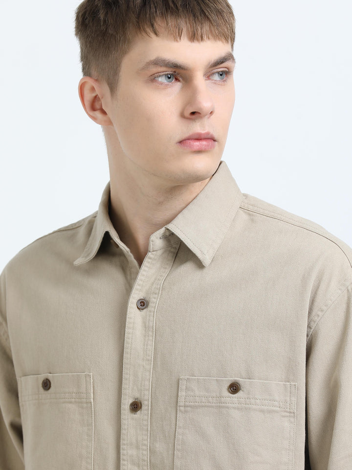 Herringbone Utility Shirt