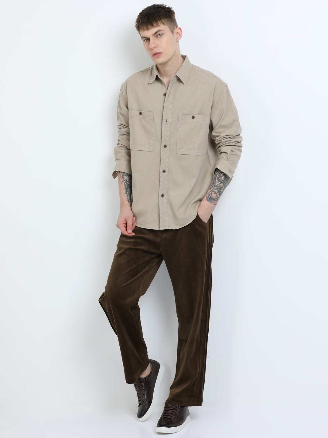 Herringbone Utility Shirt