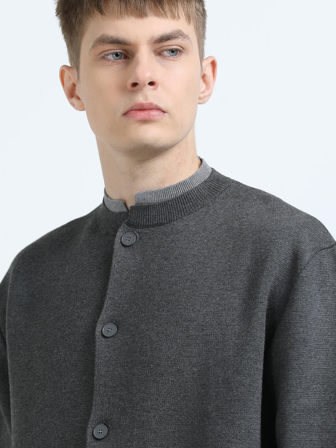 Elite Knit Button-Up Cardigan