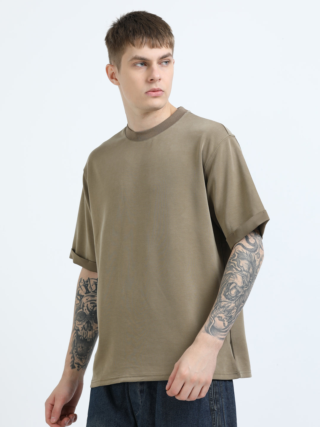 Signature Oversized Crew Neck Tee