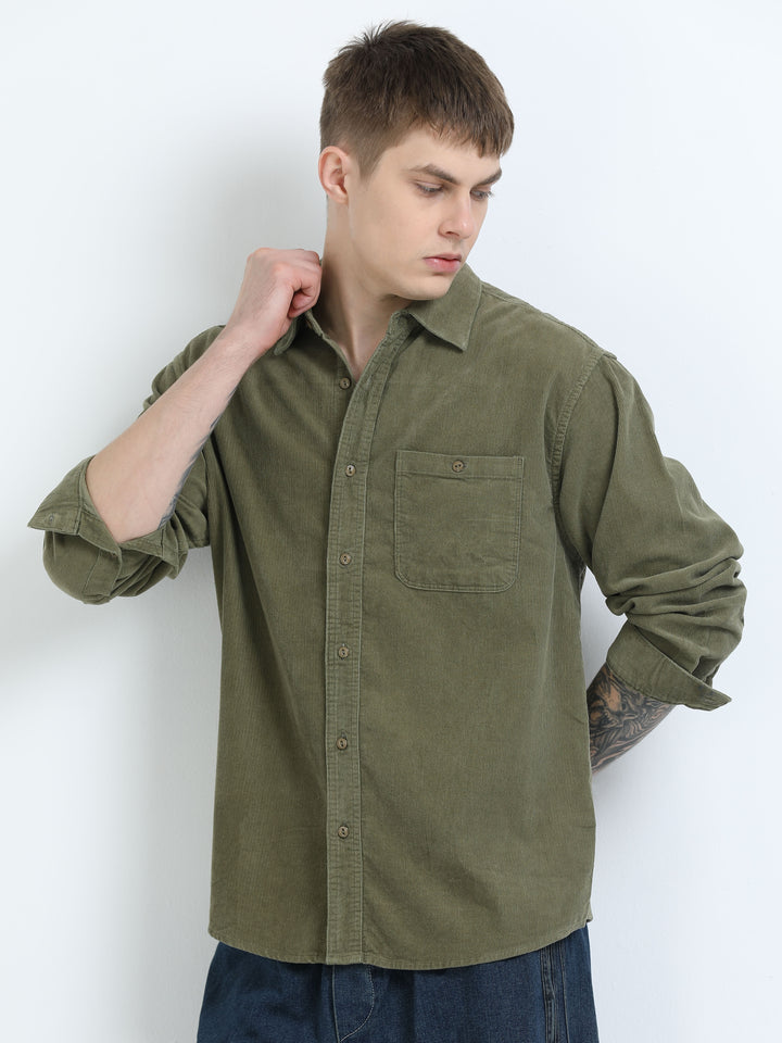 Textured Cotton Casual Shirt