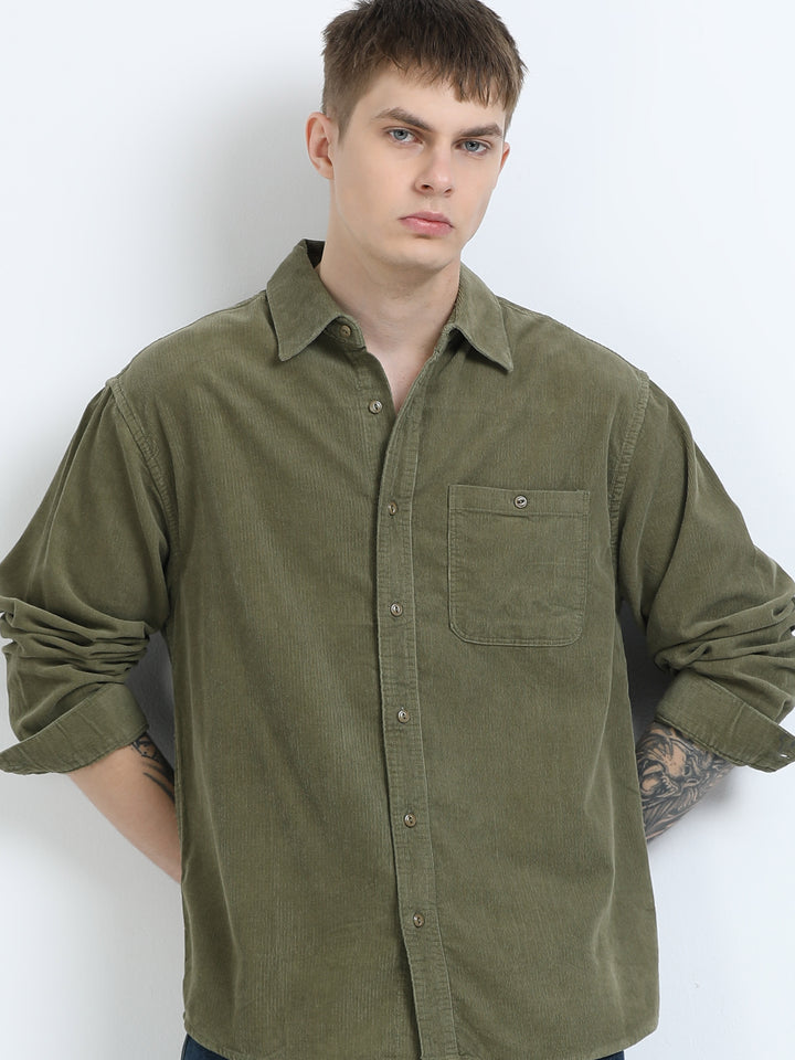 Textured Cotton Casual Shirt