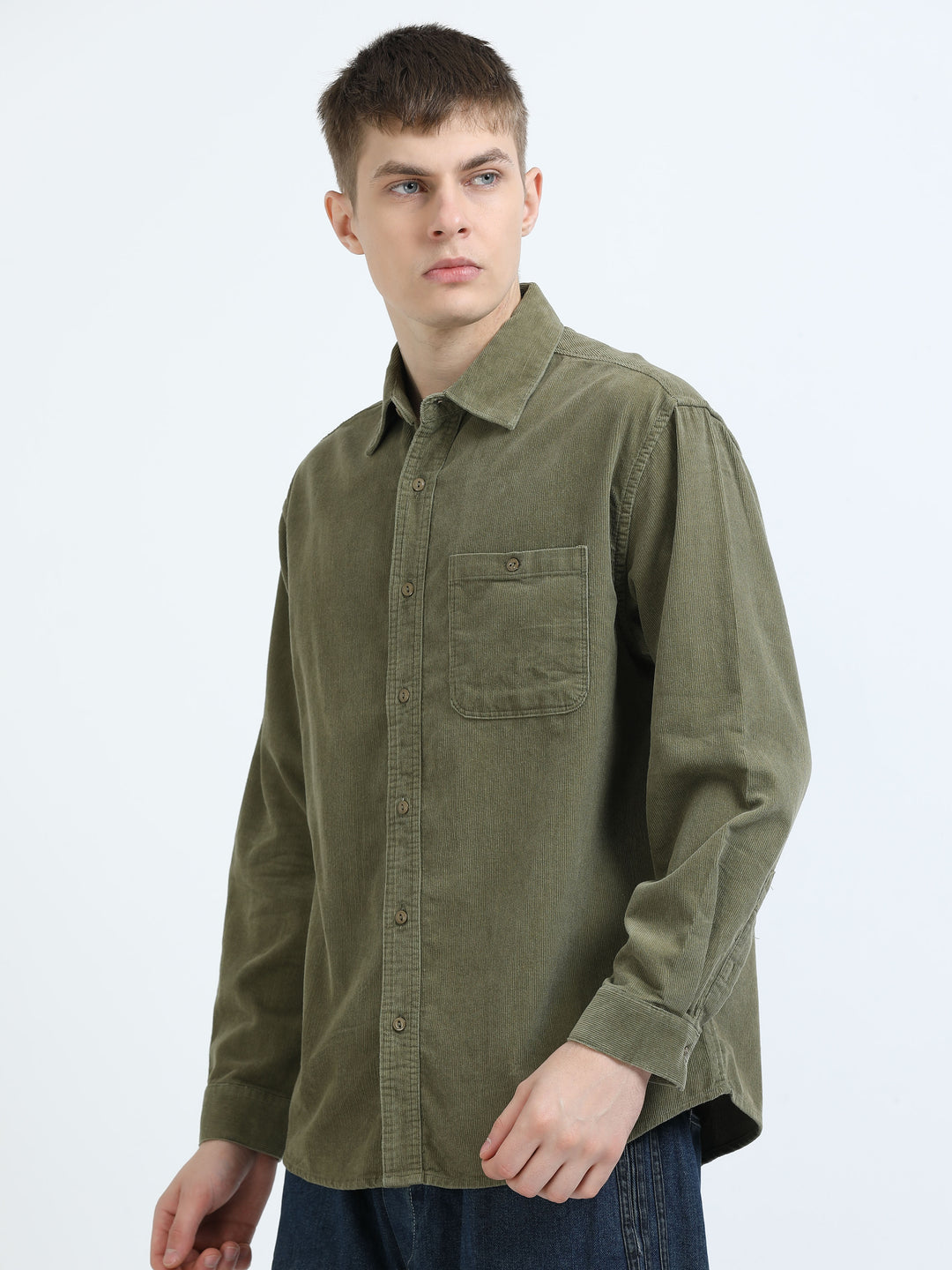 Textured Cotton Casual Shirt