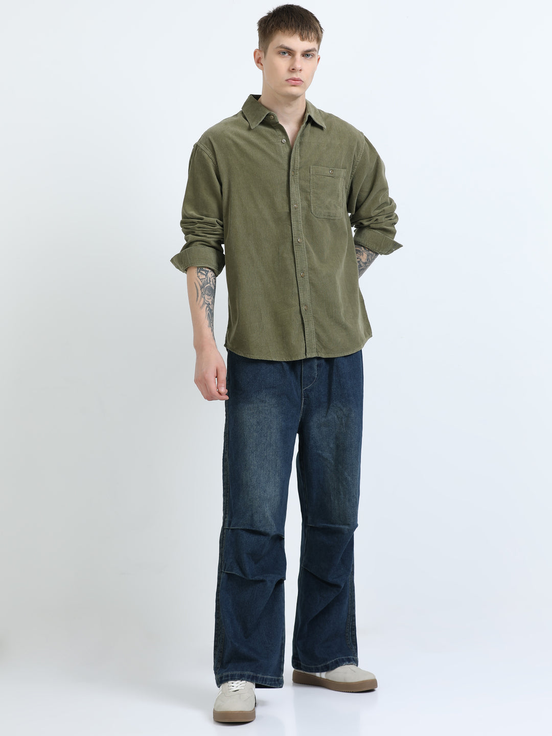 Textured Cotton Casual Shirt