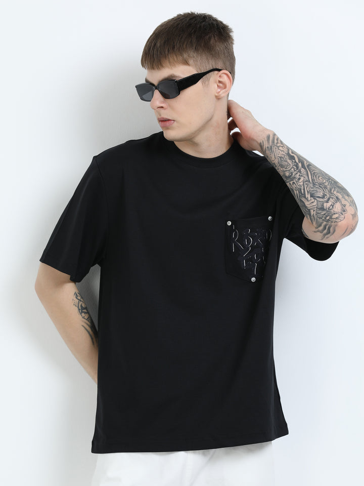 Art Patch Pocket Tee – Jet Black