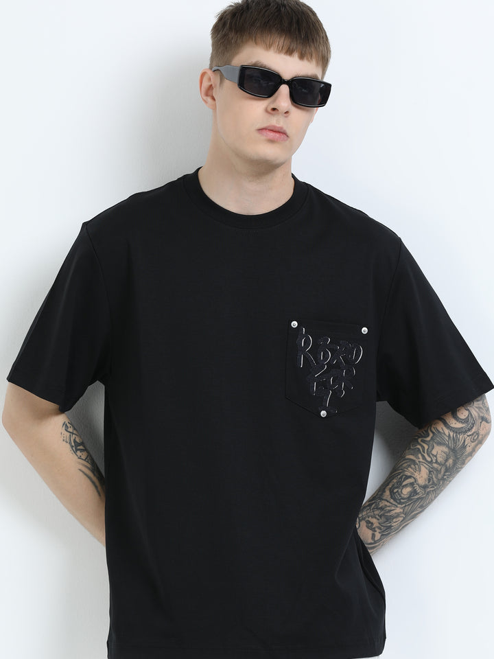 Art Patch Pocket Tee – Jet Black