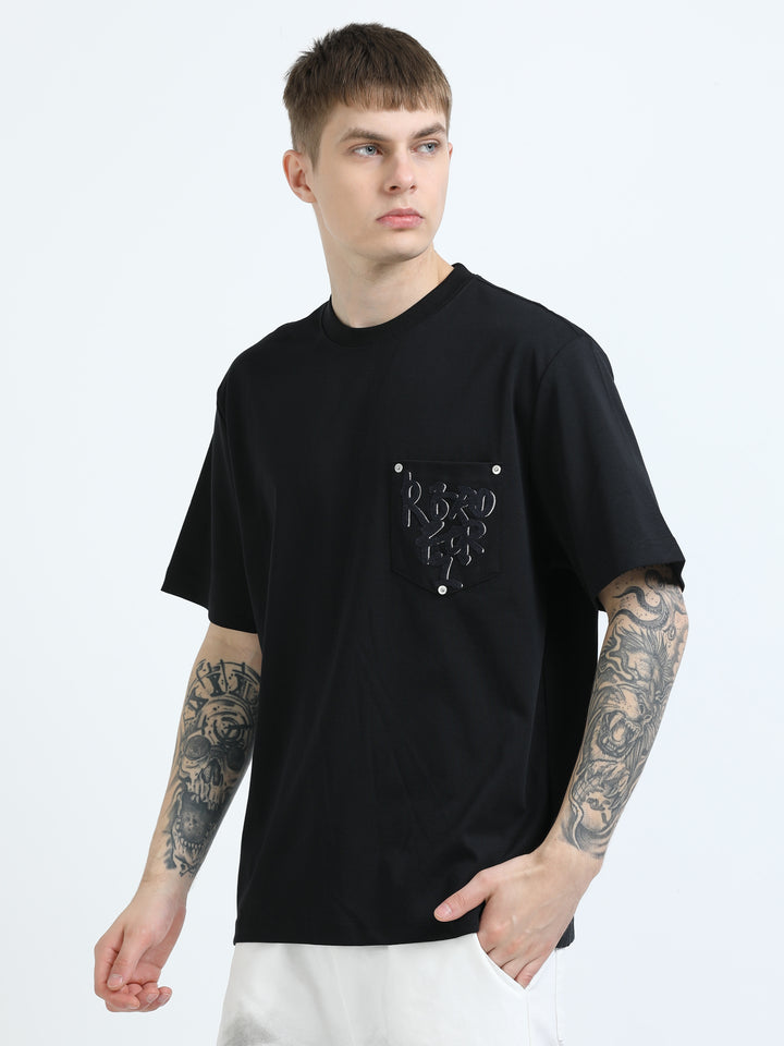 Art Patch Pocket Tee – Jet Black
