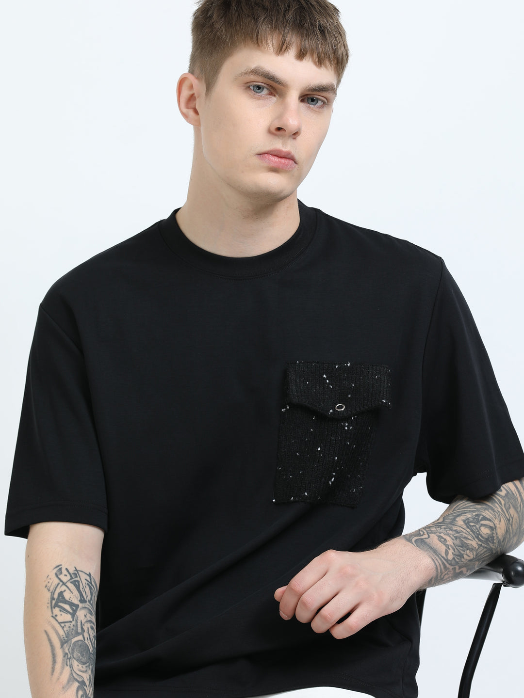 Modern Patch Pocket Oversized Tee