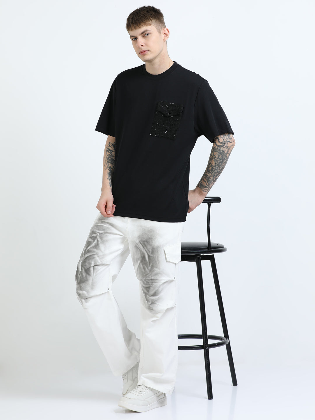 Modern Patch Pocket Oversized Tee