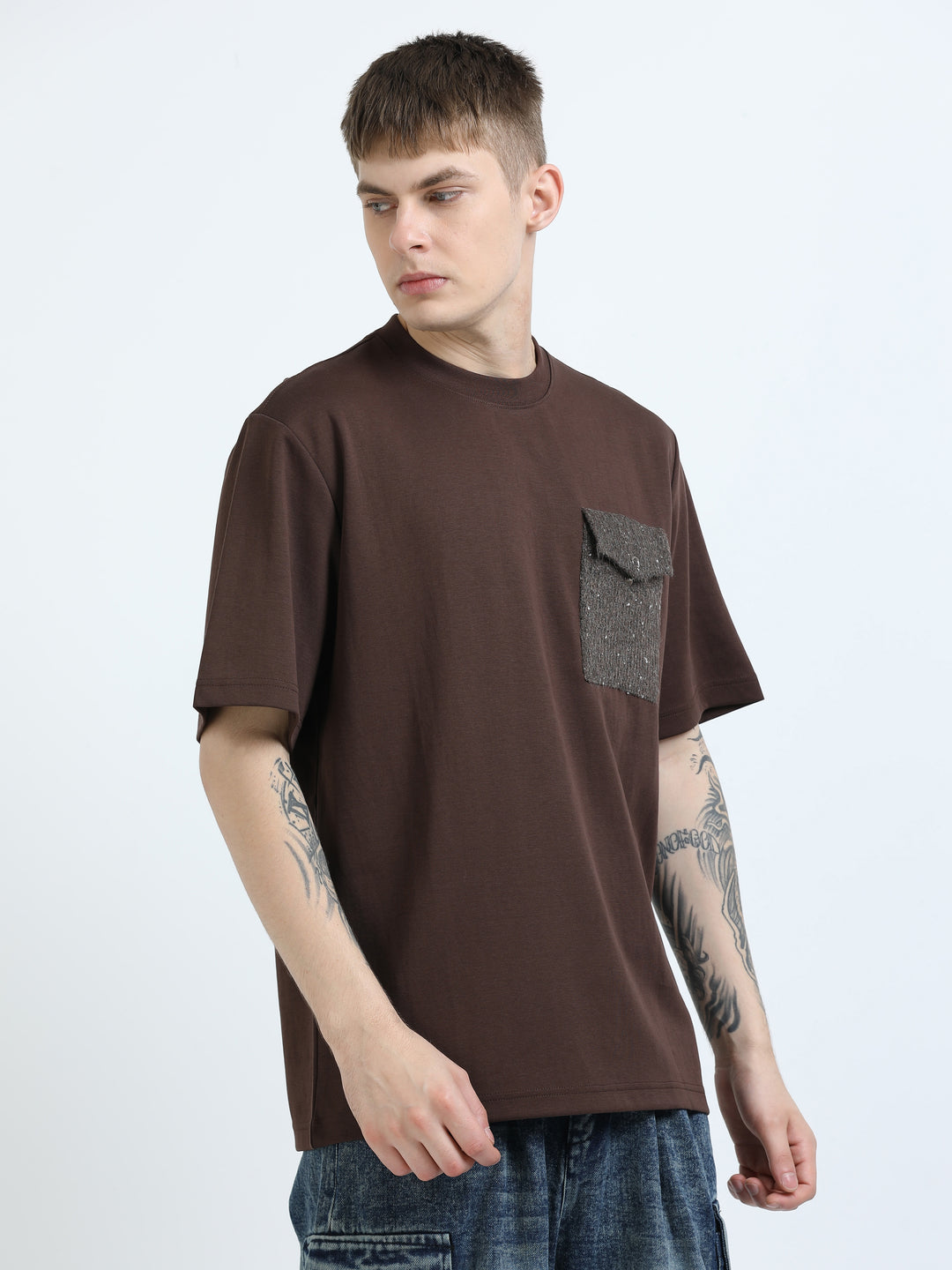 Modern Patch Pocket Oversized Tee