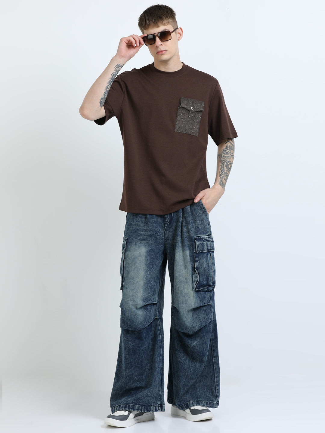Modern Patch Pocket Oversized Tee